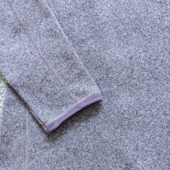 Patagonia better sweater 1/4 zip fleece lined pullover purple - Picture 8 of 8